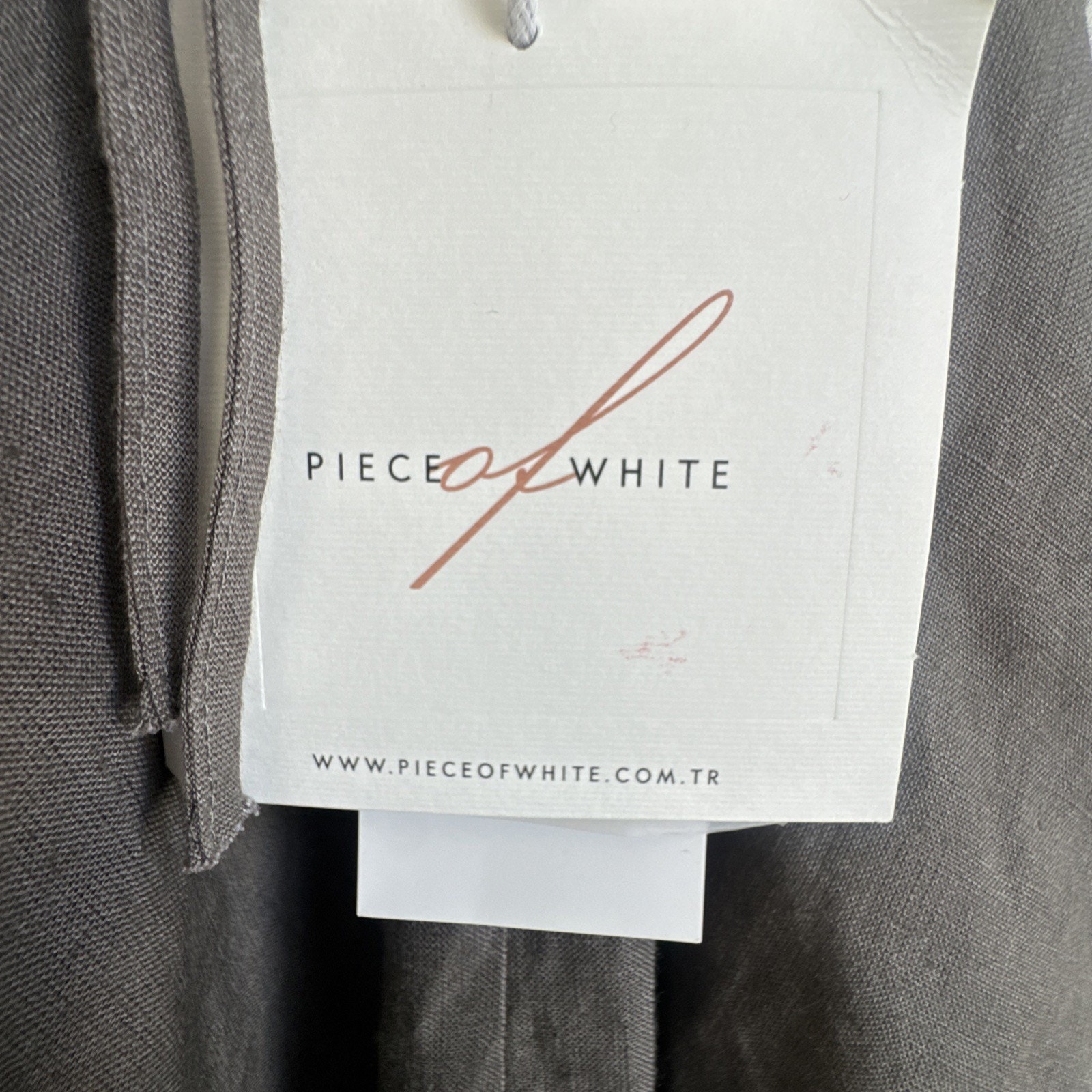 Piece Of White Allegra Ruched Linen Midi-Dress Nwt Women’s Size Small $716 — image 6 of 8